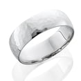 thumbnail image 2 of Pompeii 7mm Polished Hammered Wedding Band 10K White Gold (,), 2 of 2