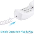 thumbnail image 6 of 2 Pack Telephone Cord,White Phone Cord Works with All Corded Landline Phones,Handset Cord, Universally Compatible,for Use in Home or Office, Telephone Accessory, 6 of 6