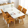 thumbnail image 2 of Skeleton and Spider Web Print 4-Pack Stretch Dining Chair Covers Full Coverage, 2 of 8
