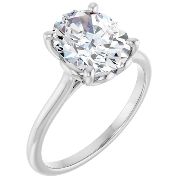 Hanna 3 Carat Oval Lab Diamond Engagement Ring Solitaire