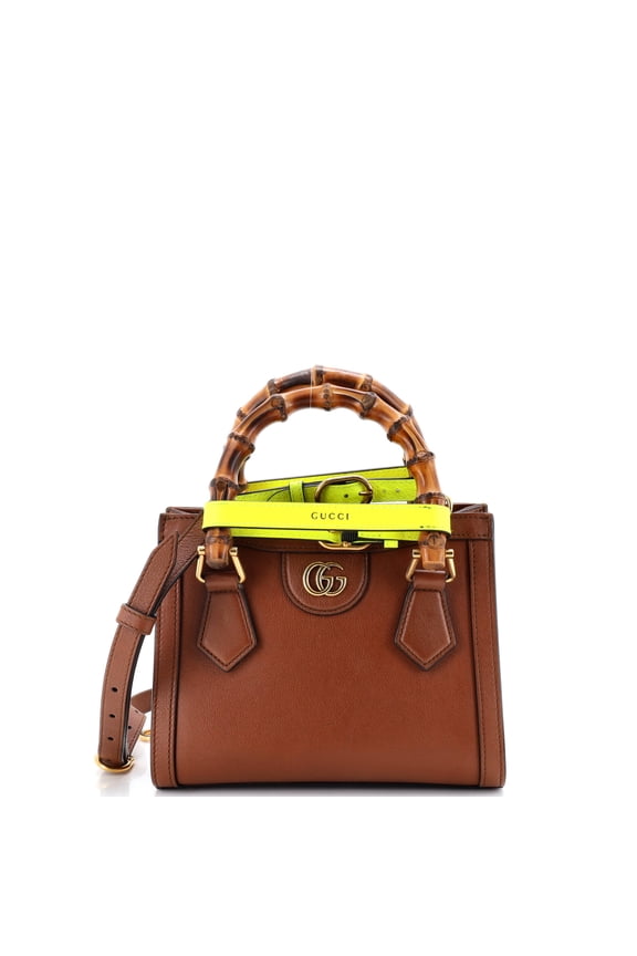 Pre-Owned Diana NM Bamboo Handle Tote Leather Mini By Rebag