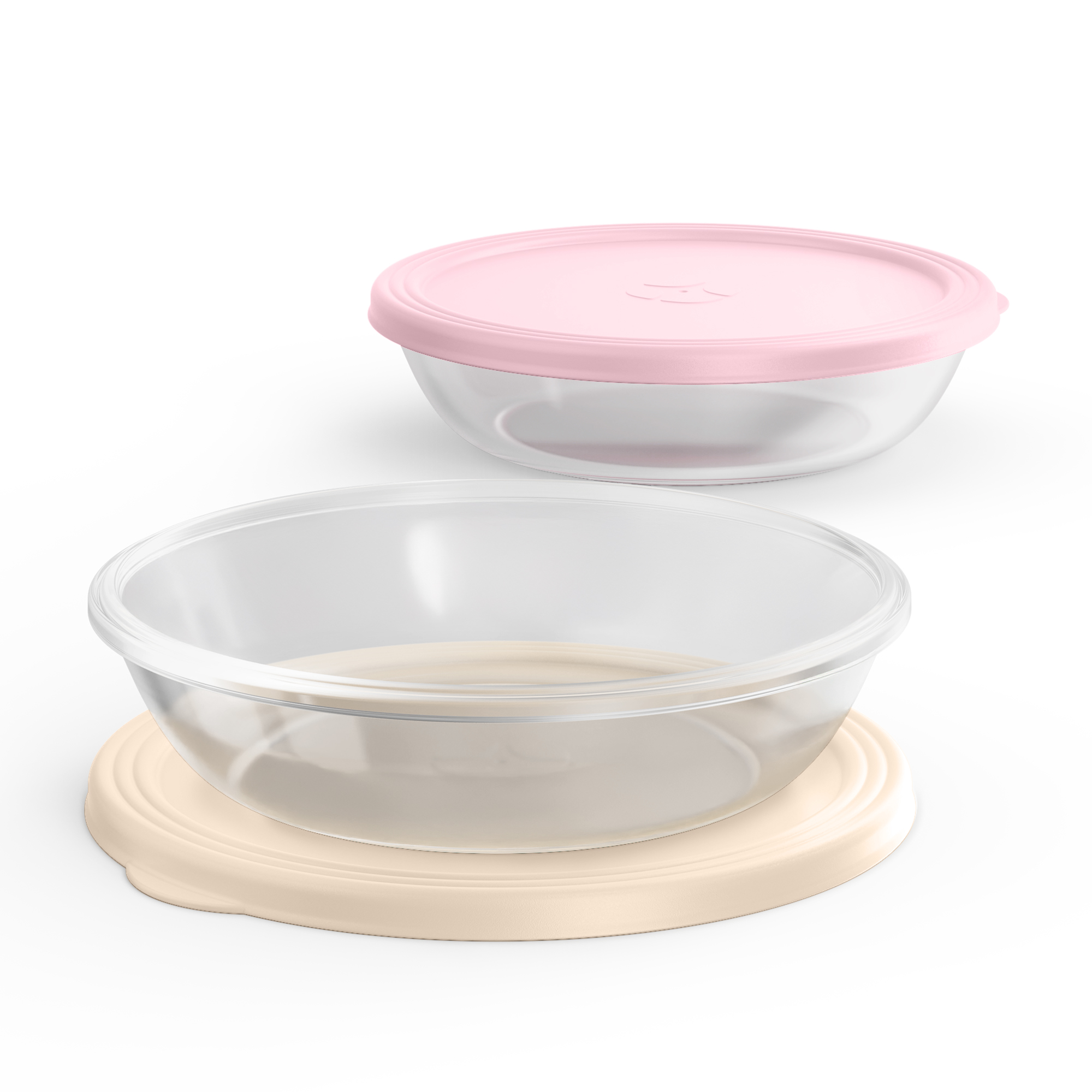 Ello Everyday 4.5 Cup Shallow Bowl 4 Piece Meal Prep Set -Preppy Blooms color