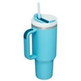 thumbnail image 2 of Stanley Quencher H2.0 FlowState Stainless Steel Vacuum Insulated Tumbler with Lid and Straw - 40OZ Pool, 2 of 5