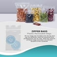 thumbnail image 6 of 100 Pack Clear Poly Zipper Bags 6" x 6" Resealable Plastic Bags 2 mil, 6 of 7