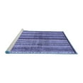 thumbnail image 2 of Ahgly Company Machine Washable Indoor Rectangle Abstract Blue Modern Area Rugs, 7' x 10', 2 of 4