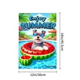 thumbnail image 4 of Amhnf Enjoy Summer Dog In Watermelon Float Garden Flag For Home Outdoor Garden Yard Decor 12x18 inch, 4 of 5