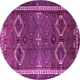 thumbnail image 1 of Ahgly Company Indoor Round Persian Purple Traditional Area Rugs, 6' Round, 1 of 4