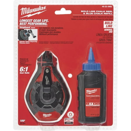 UPC: 0045242352777 | Milwaukee 48-22-3982 100 ft. Bold Line Kit with Blue Chalk
