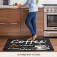 thumbnail image 5 of Black Coffee Vintage Door Mat&nbsp;Indoor Outdoor Entrance, Non Slip Rug for Kitchen Bathroom Entryway Rug, Farmhouse Coffee Cup Bean Washable Doormat Floor Mat for Office Home Decor 20x31.5 Inch, 5 of 8