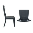 thumbnail image 4 of Weston Home Farmhouse Panel Back Wood Dining Side Chairs, Antique Denim (Set of 2), 4 of 11