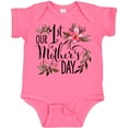 thumbnail image 3 of Inktastic Our First Mother's Day Pink Flowers Boys or Girls Baby Bodysuit, 3 of 5