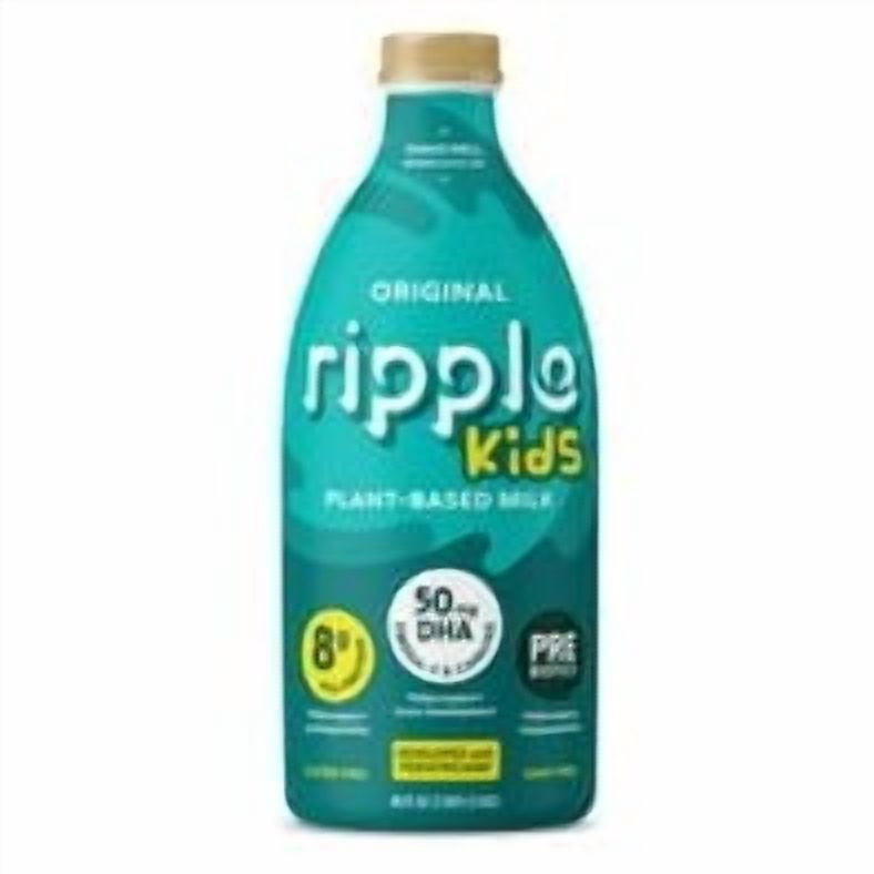 Ripple Kids Dairy-Free Plant-Based Unsweetened Original Milk, 48 fl oz, 2 Pack