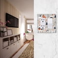 thumbnail image 5 of Yayeee Rocker Switch Wall Plate 2-Gang 4.7"x4.6" Home Decorative Outlet Cover, Cartoon Gray Houses, 5 of 6