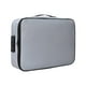 thumbnail image 1 of Bolsa organizadora de documentos ignífuga de seguridad con cremallera, impermeable, de 3 capas gris con cerradura, 1 of 9