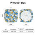 thumbnail image 6 of Daiia Flower and Sail Boat Stretch Individual Couch Cushion Slipcovers Reversible Cushion Protector Slipcovers Sofa Cushion Protector Covers Milk Silk-16.9in, 6 of 9