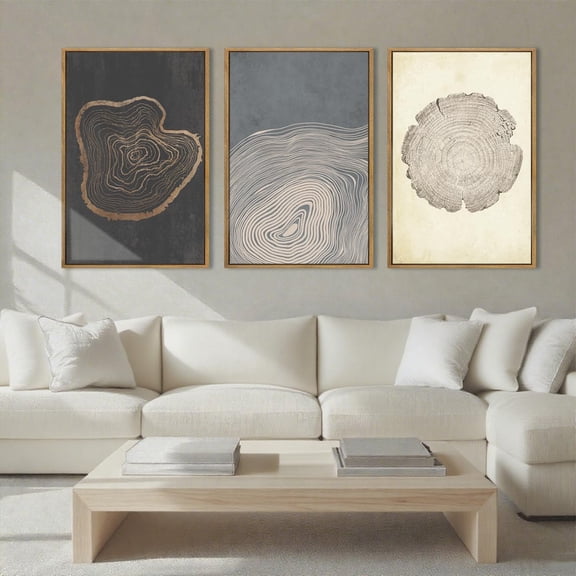 FCCUYE Large Dark Moody Wall Art Framed Black Dried Floral Wall Decor Vintage Wildflower Artwork Prints for Living Room Bedroom Office 16x24 Inch Set of 3