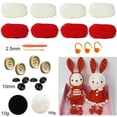 thumbnail image 1 of Unfinished  bear dinosaur Crochet Kit DIY Amigurumi Rabbit Crocheting kits Animal Gift Knitting Toy handmake kit, 1 of 7