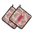thumbnail image 1 of Caroline's Treasures Beetle Shabby Chic Pink Roses Par de soportes para macetas BB1063-RS-PK-PTHD, 7.5HX7.5W, Multicolor Caroline's Treasures BB1063-RS-PK-PTHD, 1 of 1