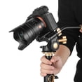thumbnail image 1 of Tripod Head Adapter, Aluminum Alloy Anti Slip Rubber Three Dimensional Damping Tripod Head 3 Way  For DSLR Camera, 1 of 8
