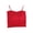 Red, variant on MOJOGO Summer Tops for Women Textured Square Neck Crop Top Casual Thin Strap Camisole Padded Tees Basic Tanks White Free Size