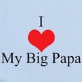 thumbnail image 2 of CafePress - I Love My Big Papa Infant Bodysuit - Baby Light Bodysuit, Size Newborn - 24 Months, 2 of 4