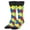 Puzzled, variant on Novelty Crew Socks Men's Women's, Cycling, Bicycling, Graphic Print, Large
