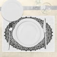 thumbnail image 3 of Ambesonne East Place Mats Set of 4, Traditional Art Style, Standard Size, White Black, 3 of 6