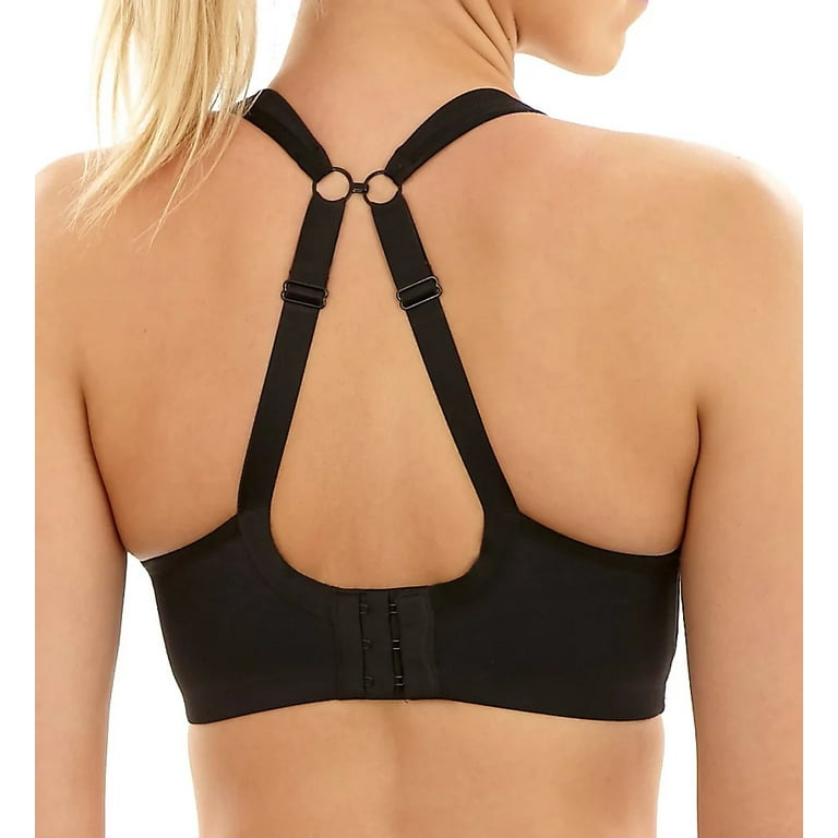 Full-Busted Underwire Sports Bra Black 40E by Panache