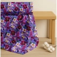 thumbnail image 4 of Soimoi Purple Cotton Poplin Fabric Pink & Purple Floral Watercolor Print Sewing Fabric BTY 56 Inch Wide, 4 of 7