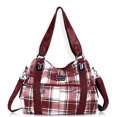 thumbnail image 1 of Bolso de mano Angel Barcelo Roomy Fashion Hobo de piel lavada roja, 1 of 7