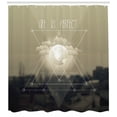 thumbnail image 3 of Ambesonne Indie Shower Curtain, Life Is Perfect Vintage, 69"Wx70"L, Tan Dark Taupe White, 3 of 3