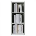thumbnail image 3 of Castle Place Classic 3-Cube Open Shelf Wood Bookcase, Light Grey, 3 of 5