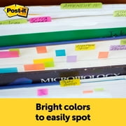(3 pack) Post-it Page Markers, Assorted Colors , 1/2 x 2, 4 Pads