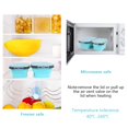 thumbnail image 2 of VIgIND Set of 4 collapsible Foldable Silicone Food Storage container With BPA Free, Leftover Meal Box With Airtight Plastic Lids For Kitchen, Bento Lunch Boxes-Microwave, Dishwasher and Free, 2 of 7