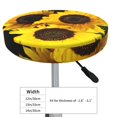 thumbnail image 4 of Kll Japanese Were Blossoming Round Bar Chair Cushion Cover 12 Inch,Bar Stool Protector With Elastic, Soft Washable, 4 of 7