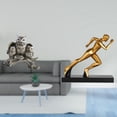 thumbnail image 2 of Figura moderna de búho corredor, escultura abstracta de animal para sala de estar, oficina, armario, entrada, adorno de mesa, decoración del hogar, me, 2 of 8