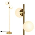 thumbnail image 1 of Costway 65'' Sphere LED Floor Lamp w/2 LED Light Bulbs Foot Switch Bedroom Office, 1 of 10