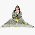 thumbnail image 4 of Microplush Sherpa Blanket with Sleeves for Women and Men, 4 of 7