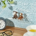 thumbnail image 5 of Cloud Acrylic Wall Mounted Display Stands Floating Wall Shelf with Screw Clear 11.6x6.8x5.8cm, 5 of 6