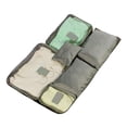 thumbnail image 3 of Bolsa de viaje de 6 piezas, impermeable, para guardar equipaje, con cubos de embalaje para maletas, color gris., 3 of 12