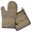 Brown and Black, variant on Brown and Black Leopard Print Kitchen Oven Mitt and Pot Holder Sets 2 Pcs for Baking, Cooking and Grilling, Heat Resistant Up To 392 °F