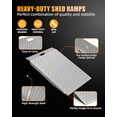 thumbnail image 4 of VNN 36" x 24" Shed Ramp with Anti-Slip Surface, 750 lbs Capacity Alloy Steel Ramp for Lawn Mowers, ATVs, Tractors & Motorcycles,Silver, 4 of 9