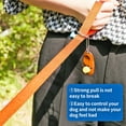 thumbnail image 4 of Long Dog Leash with Recall Clickers for Small, Medium and Large Dogs or Cats Training, Walking, Camping (50 Feet, Orange), 4 of 7