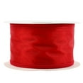 thumbnail image 4 of LaRibbons 2 1/2" Wired Sheer Ribbon | Red | 50 Yard Roll, 4 of 6