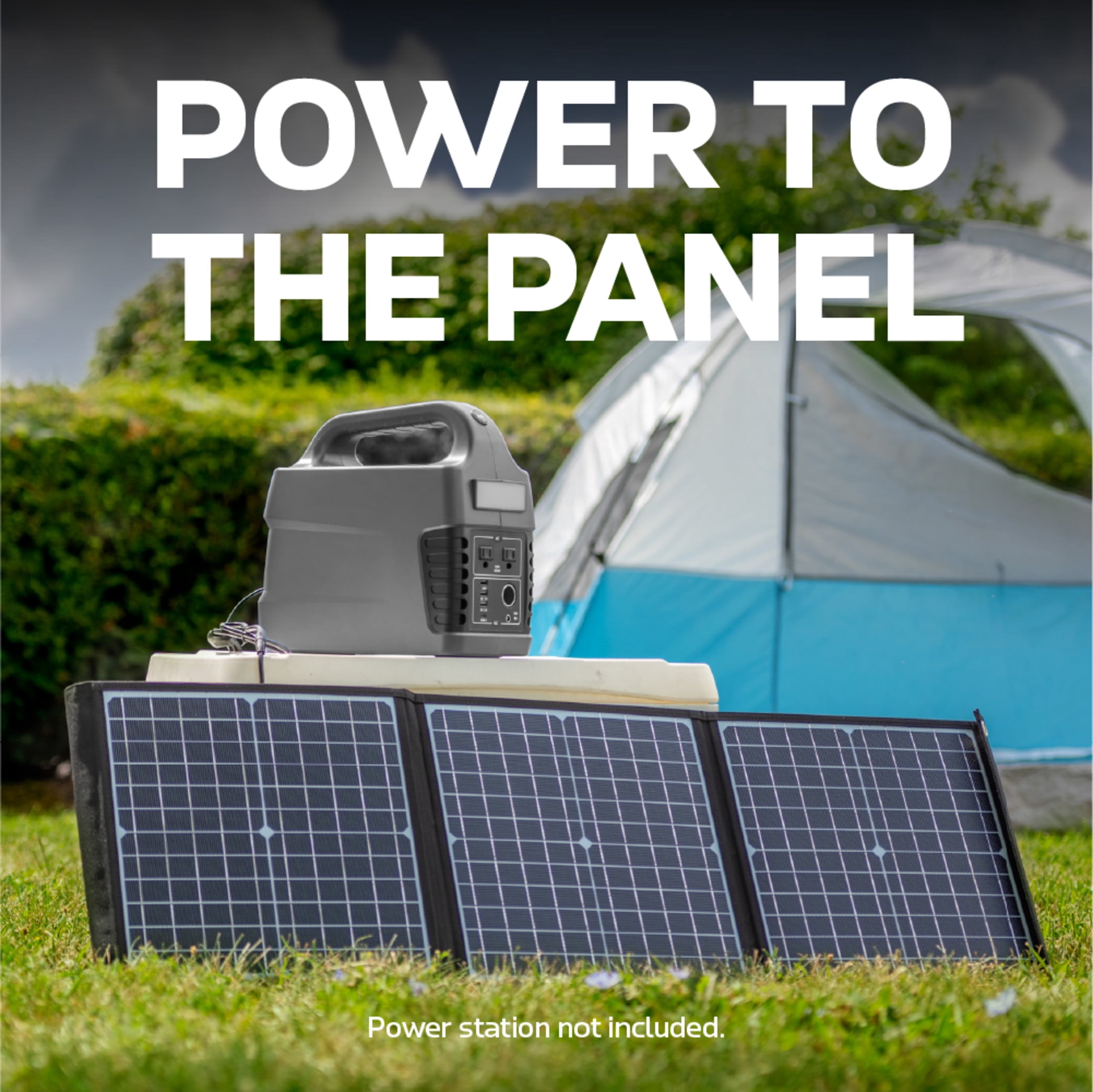 Cummins Portable 60W Solar Panel for Portable Power Stations, iPhone, iPad, Tablets, Laptop, with QC 3.0 USB and USB-C ports, DC Output, for Outdoors, Camping, RVs, and Travel, Black