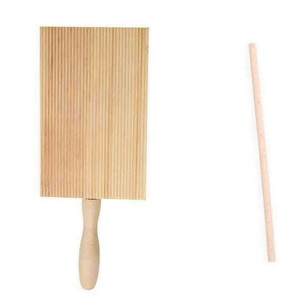 Tabla de ñoquis italiana de madera, herramienta para hornear en la cocina, máquina para hacer pasta profesional