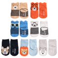 thumbnail image 4 of Calcetines para bebés Little Me Animal Charter de 0 a 12 meses (paquete de 8), 4 of 6