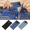 thumbnail image 3 of Jeans Waist Extender, Waistband Extenders, Elastic Waist Extender Strong Adjustable Pants Button for Pants, Jeans, Trousers and Skirt, Black, Blue and Dark Blue J9N4, 3 of 9