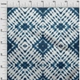 thumbnail image 2 of oneOone Cotton Poplin Twill Dark & Blue Fabric Geometric Shibori Sewing Material Print Fabric By The Yard 56 Inch Wide, 2 of 2