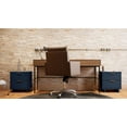 thumbnail image 2 of Manhattan Comfort Granville Solid Wood Nightstand 2.0 in Midnight Blue- Set of 2, 2 of 12